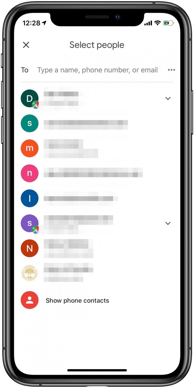 elige con quién compartir tu ubicación en google maps