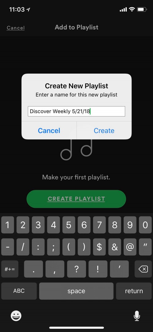 lista de reproducción de cuenta gratuita de Spotify