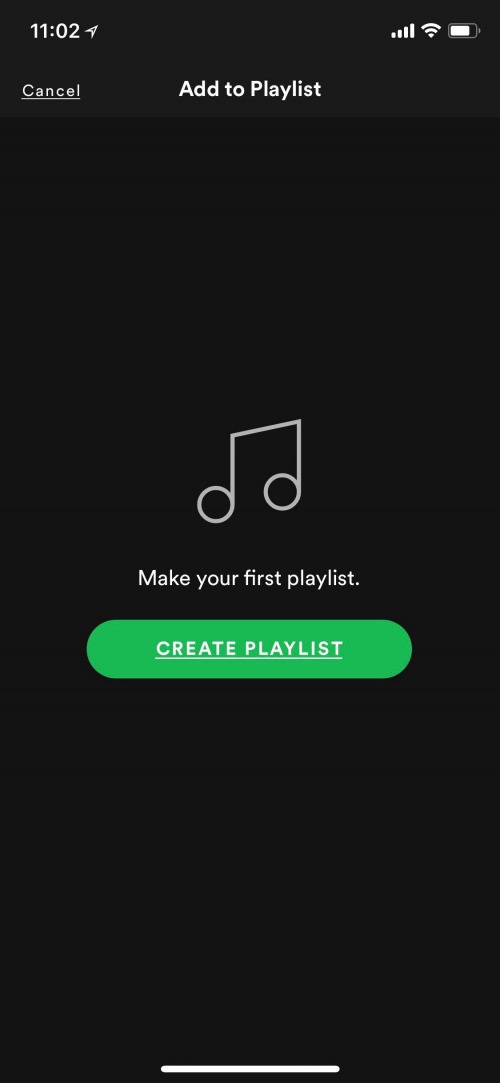 hacer una lista de reproducción de Spotify