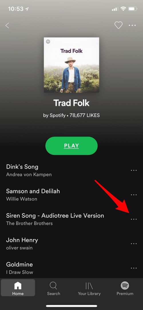 lista de reproducción de Spotify