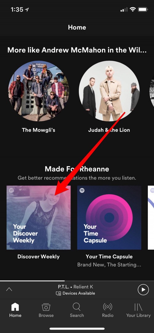 lista de reproducción de Spotify