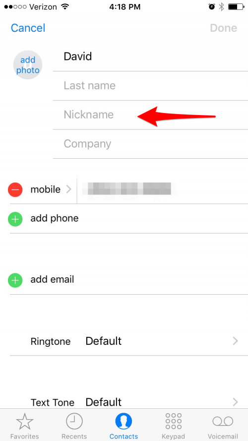 Cómo organizar contactos con el mismo nombre