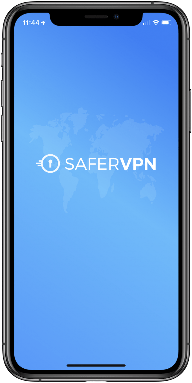 mejor VPN para iphone: SaferVPN es un excelente servicio de VPN pagado.  Esta imagen muestra su pantalla principal.