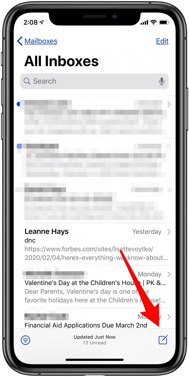 nuevo icono de correo electrónico
