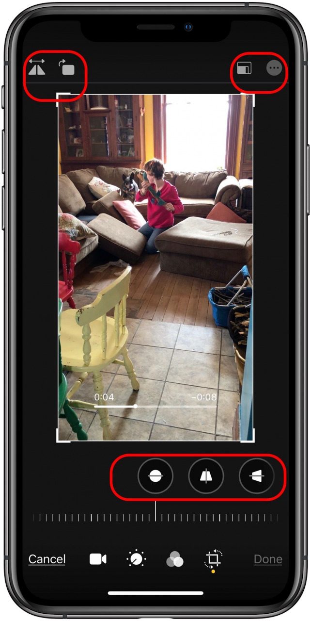iOS 13 Rotar videos