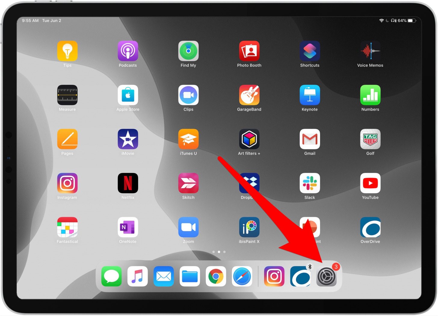 configuración del ipad