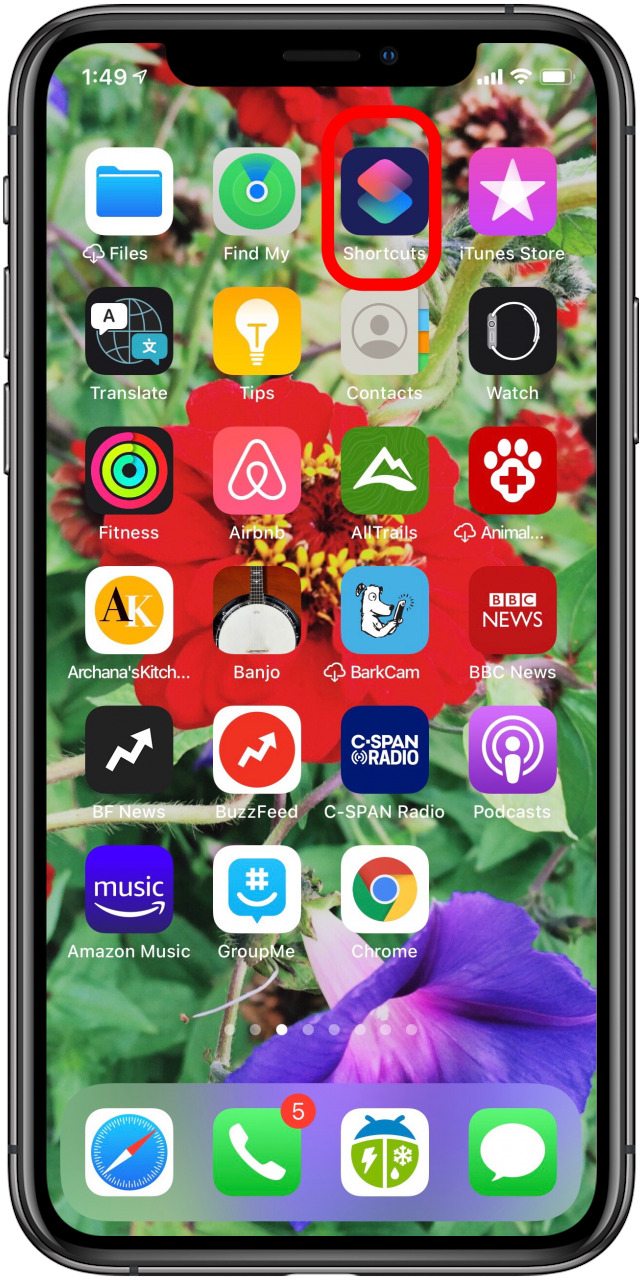 aplicación de atajos para iphone y ipad
