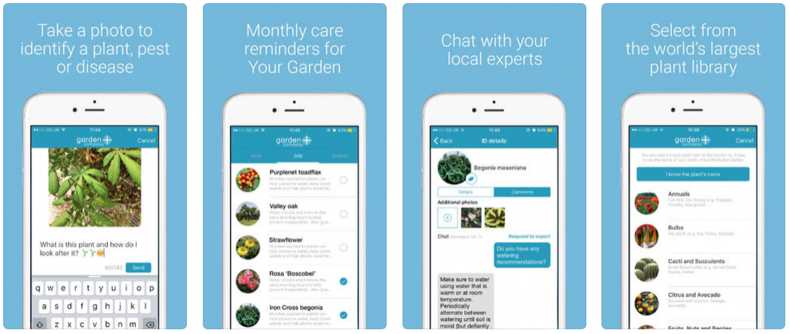 aplicaciones de jardinería