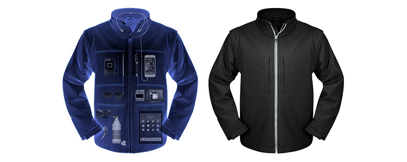Chaqueta de viaje con bolsillos ocultos para todo tu equipo tecnológico