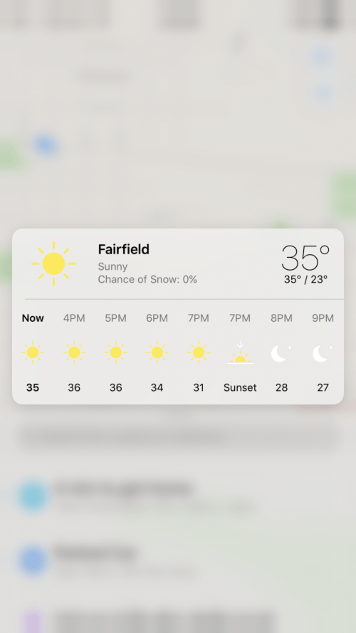 tiempo en mapas iOS 10.3