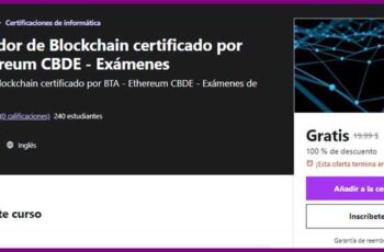 Desarrollador de Blockchain certificado por BTA - Ethereum CBDE